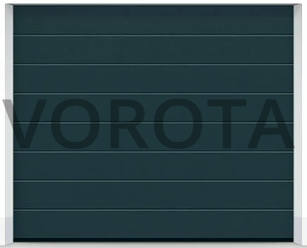 Гаражные ворота Hormann зеленого цвета 3100x3100 Гаражные ворота Hormann зеленого цвета 3100x3100