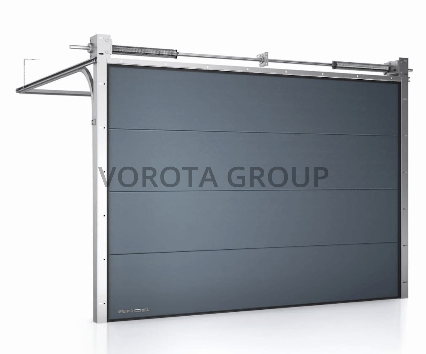 Секционные ворота для гаража Alutech серые 2600x2300 Секционные ворота для гаража Alutech серые 2600x2300