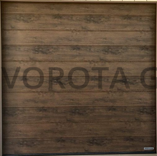 Гаражные ворота Hormann секционные под дерево 2300x2300 Гаражные ворота Hormann секционные под дерево 2300x2300