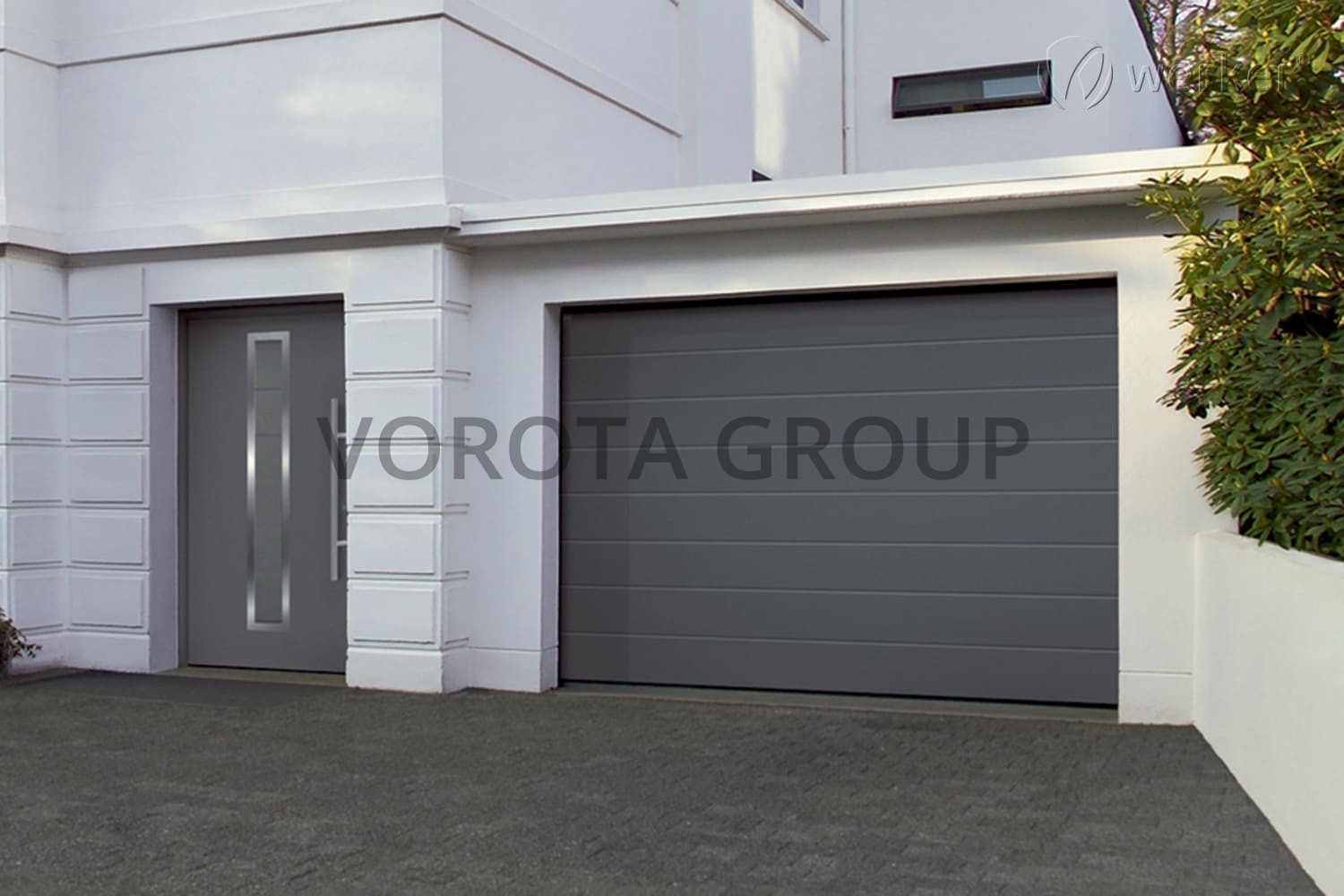 Автоматические ворота для гаража Doorhan серые 2500x1800 Автоматические ворота для гаража Doorhan серые 2500x1800